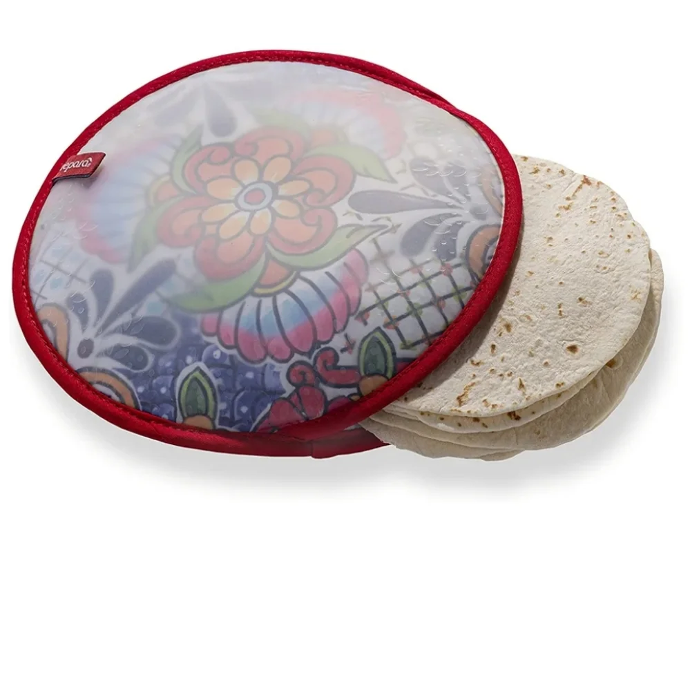 Prepara Fabric Tortilla Warmer Floral Design NWT‎